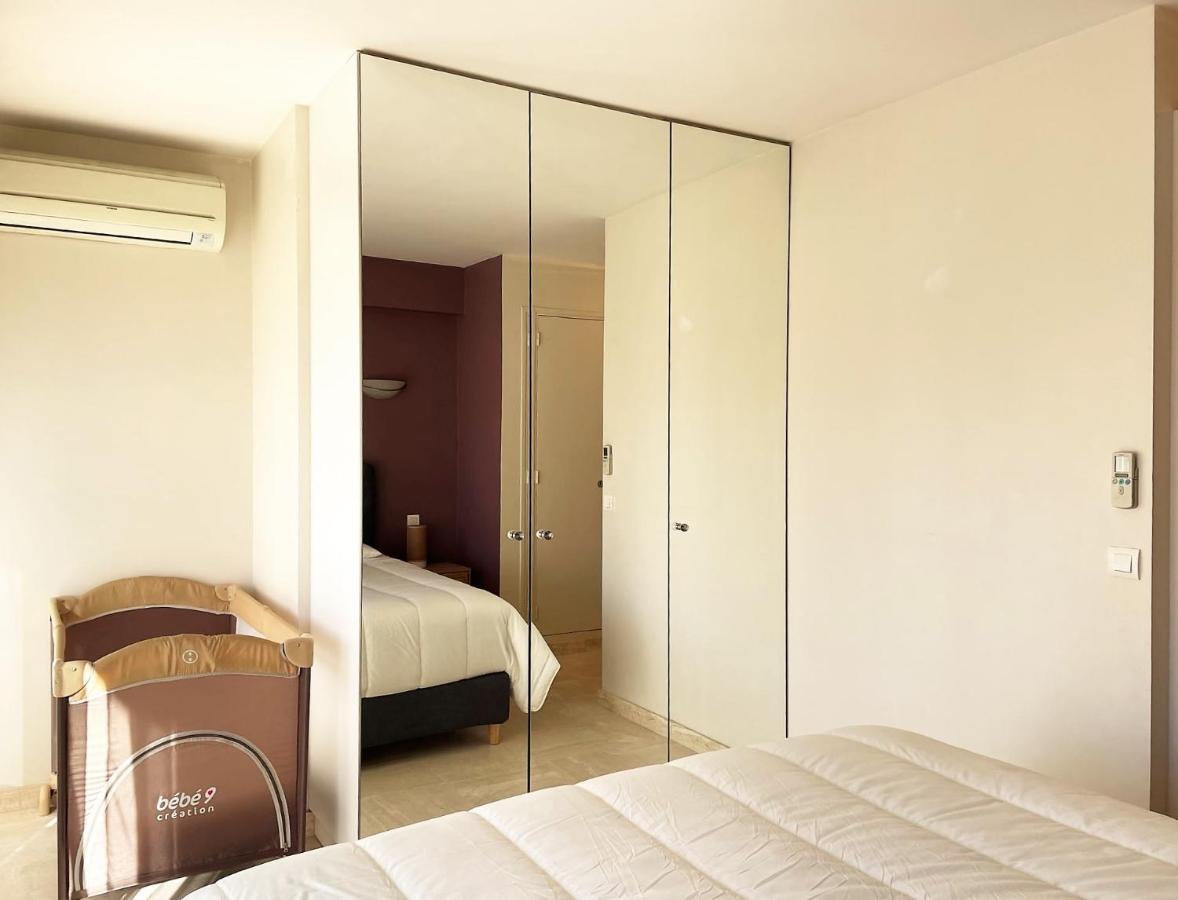 C012-Appartement Confortable Avec Piscine, Tennis Et Grand Parc Cannes Luaran gambar